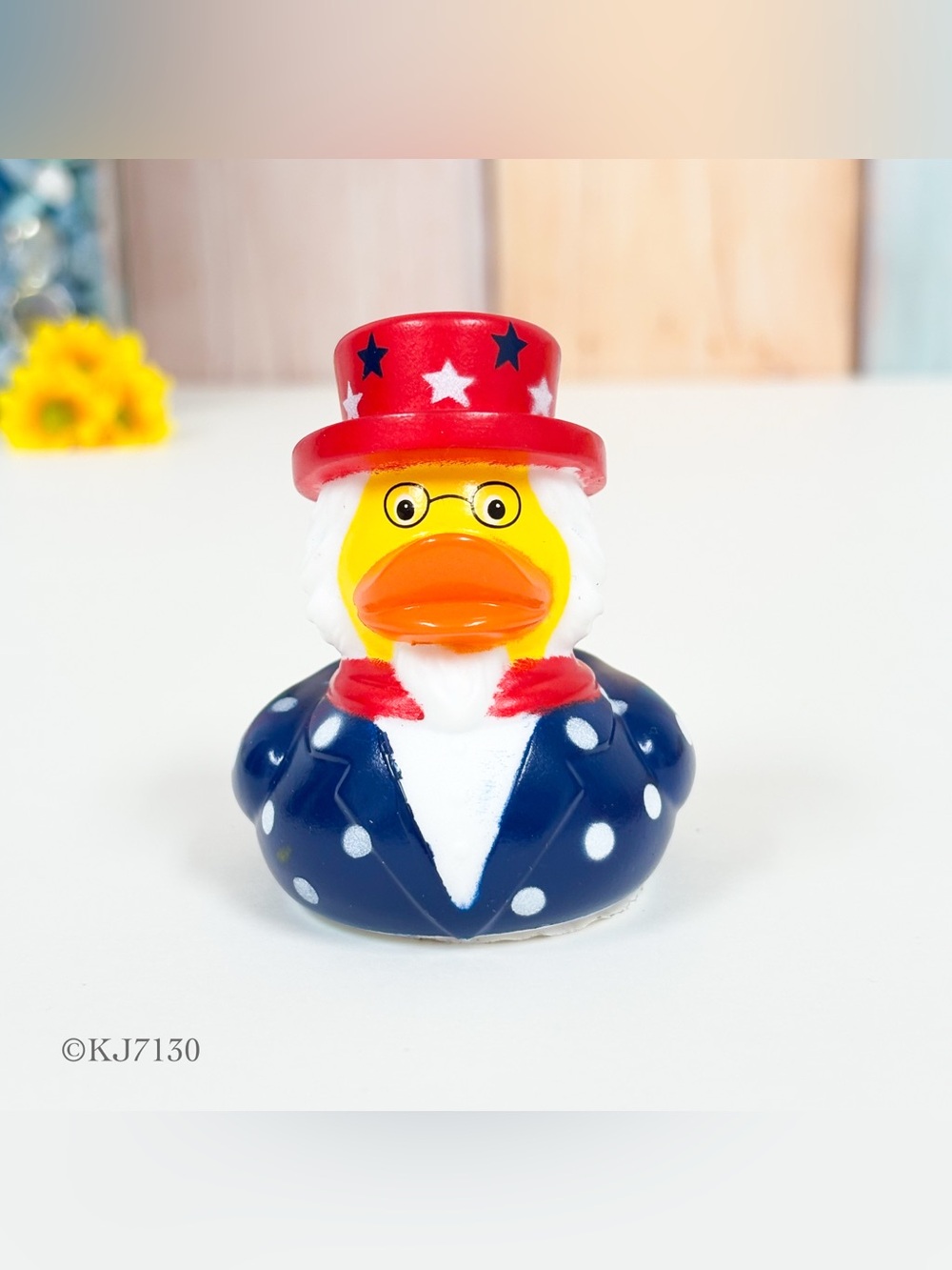 USA Patriotic Rubber Duck Duckie Uncle Sam Limited Edition 250 Year NEW
